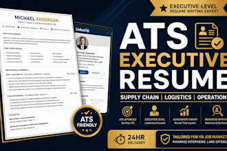 write ats executive resume for supply chain, logistics and operations leaders