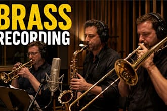 record pro brass trumpet saxophone trombone mandolin frenchhorn for your project