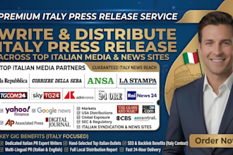 write and distribute italy press release across top italian media and news sites