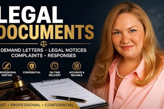 write demand letters, legal notices, complaints, and responses