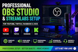 setup obs studio streamlabs for youtube twitch facebook kick