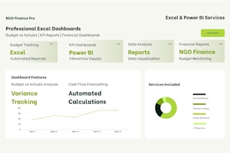 create an excel budget tracker and dashboard