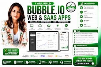 build bubble app, bubble io website development, bubble mpv zapier automation