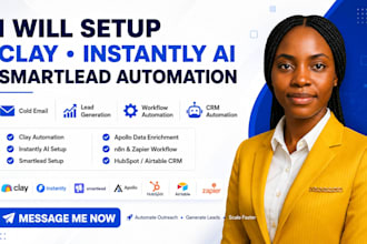 setup instantly ai smartlead ai clay com cold email  lead generation automation