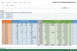 create custom construction budget estimation excel spreadsheet template