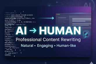 rewrite ai generated content into human engaging text