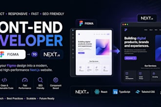 convert figma to nextjs as front end developer