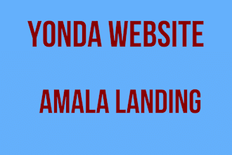 redesign yonda amala website design yonda store seo