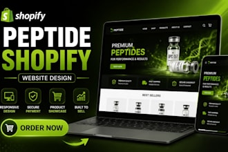 do shopify peptide website for peptide store shopify supplement store website