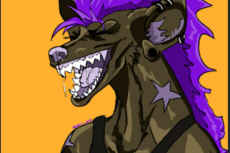 draw a furry art commission of your character or oc