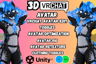 do avatar edit, avatar texture and rig, toggles add 3d avatar features avi model