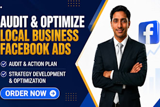 audit and optimize local business facebook ads lead generation or sales