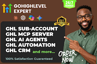 setup your ghl subaccount, ghl CRM, ghl mcp server, ghl ai agent, ghl automation