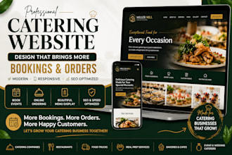 design toast website for food catering bakery cafe website
