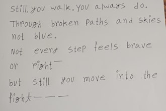 write your text in neat on paper without any mistake