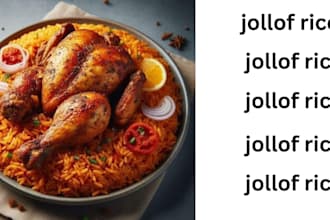cook authentic jollof rice for you