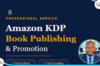 publish your book on amazon KDP, format and book publishing
