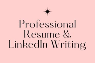 write a professional resume and linkedin profile