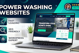 design a power washing pressure washing and roof cleaning website