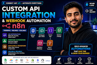 create advanced n8n API integrations and webhook automation