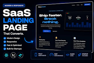 build a modern saas landing page