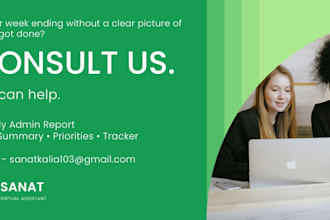 create a professional weekly admin report for your business