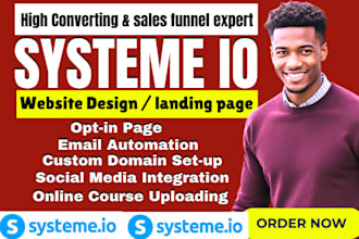build german systeme io landing page germany systeme io sales funnel funnelish