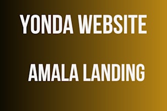 build yonda website design landing page redesign store