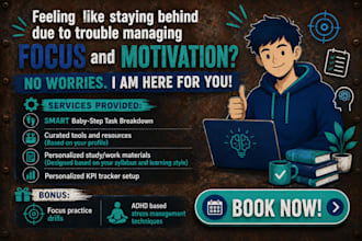 be your adhd focus coach and help you improve focus with personalized system