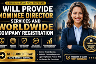 provide nominee director services and worldwide company registration