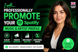 professionally promote your spotify music and artist profile