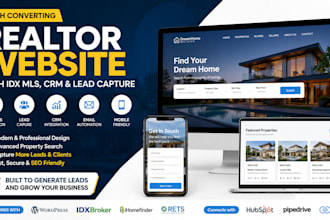 build realtor website with idx mls, CRM and lead capture