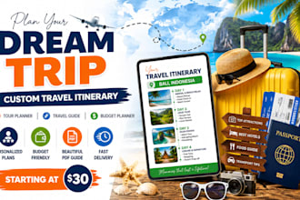 design, write tour planner, travel guide travel budget planner, travel itinerary