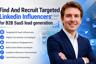 find and recruit linkedin influencers for b2b saas lead generation