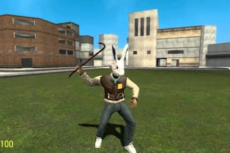 create custom garrys map, gmod player model, weapons for garrys mod, sfm model