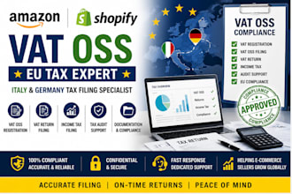 handle amazon shopify italy german vat tax filing vat return income tax vat oss