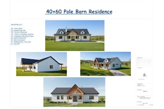 do  barndominium plan post frame constructions drawings pole barn house plan