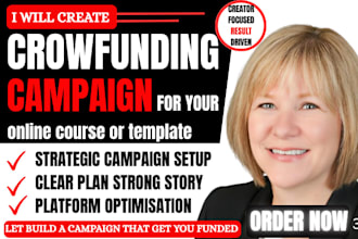 create a crowdfunding campaign for your online course or template