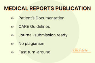 write medical case reports, case series for publications