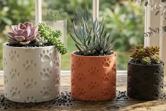 design custom vase, 3d flower vase, flower pot, for home decor and 3d printing