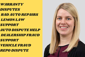 draft dealership fraud, warranty, and auto repair dispute letters as your lawyer