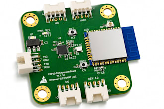 esp32 custom embedded pcb design with bluetooth connectivity, stm32 controllers