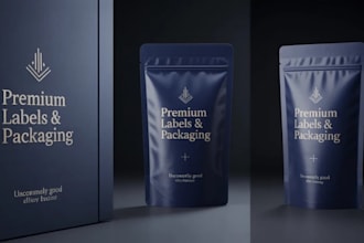design label product design and label packaging design