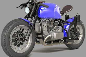 custom 3d motorbike,part sculpt,bodykit design, kawasaki for print,bicycle model