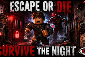 create a roblox escape or survival horror gam