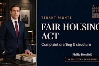 write a fair housing act complaint for tenant rights violations