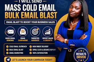 send bulk email marketing blast campaign send mass mail cold email outreach