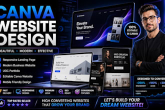 design canva website canva landing page redesign canva ugc portfolio website