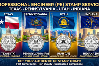 pe stamp indiana pe stamp texas pe stamp utah pe stamp pennsylvania pe stamp