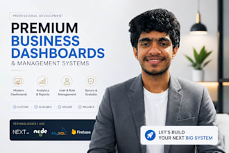 build custom admin dashboard and business system